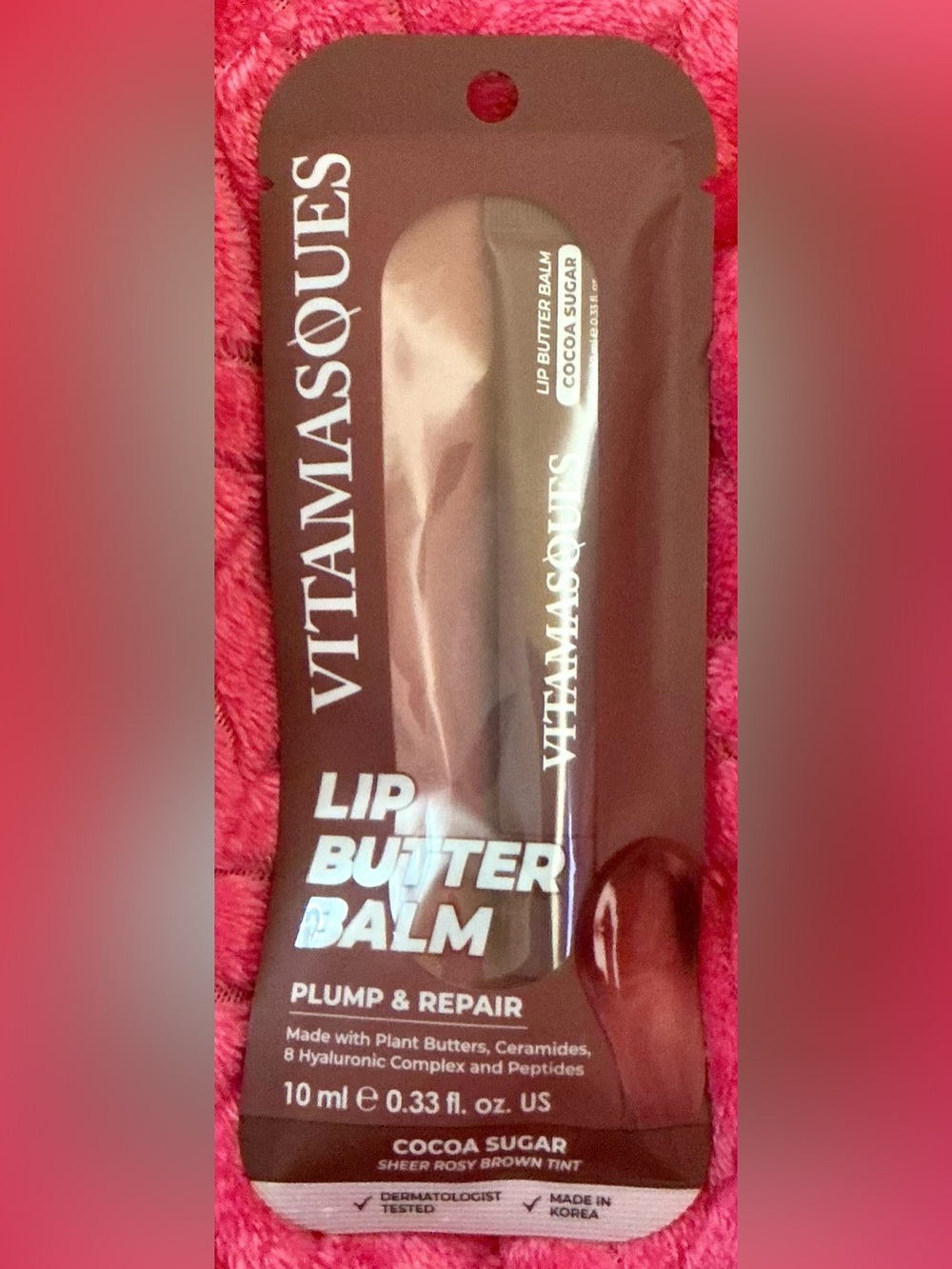 VITAMASQUES Lip Butter Balm - Cocoa Sugar (Brown)
